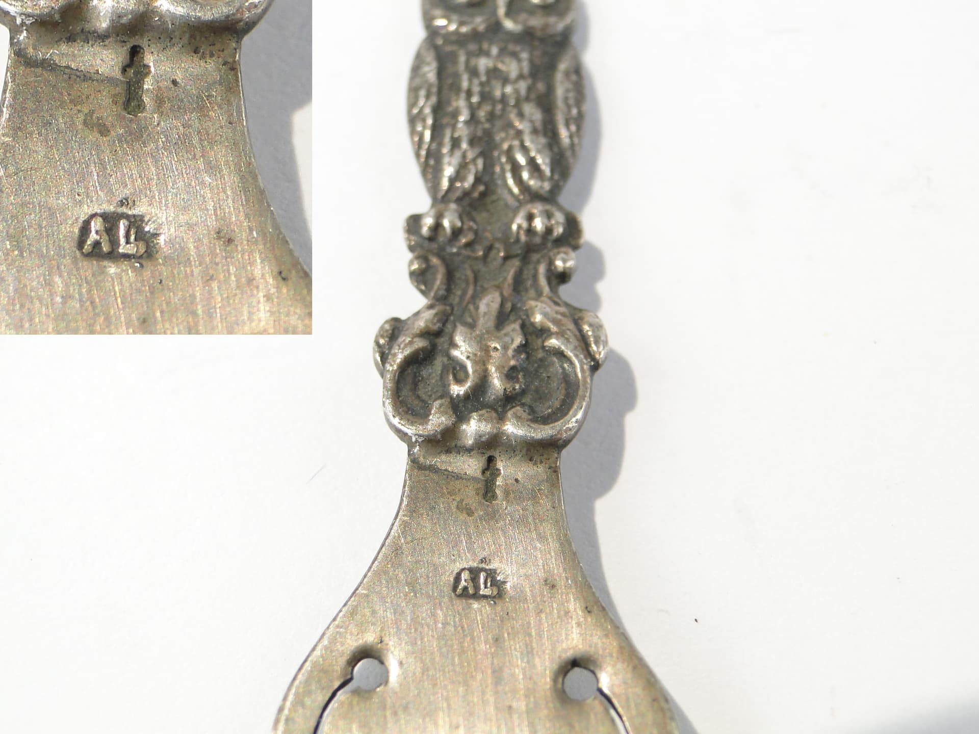 Srebrna zakładka do książki z sową - 167296