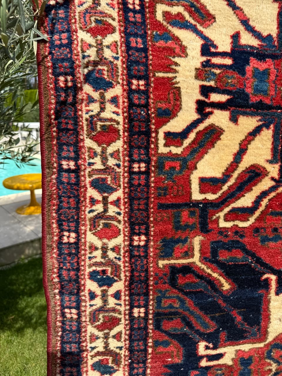 Chodnik Heriz 332x108 cm, multikolor, wełna, Iran, lata 30. - 167322