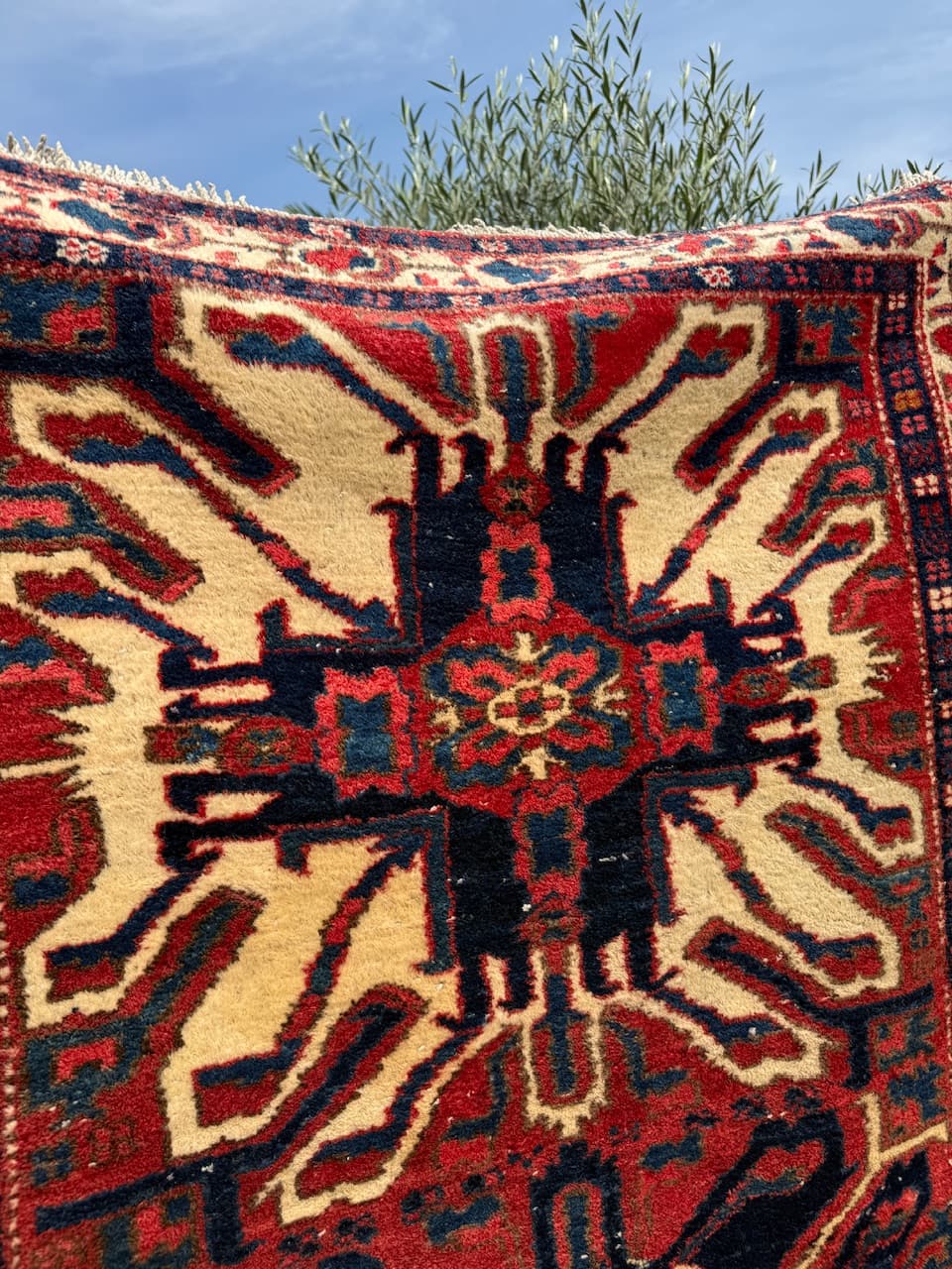 Chodnik Heriz 332x108 cm, multikolor, wełna, Iran, lata 30. - 167321