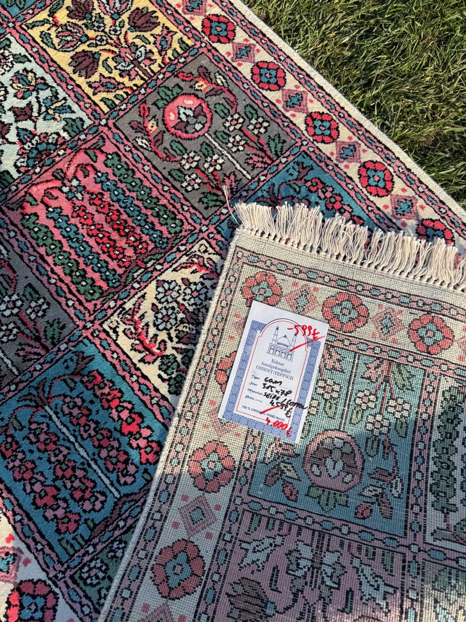 Chodnik Ghoum, multikolor, jedwab, Indie - 167339