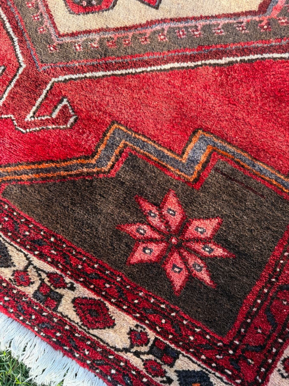 Rug Hamadan, red, wool, Iran, 1990s. - 167359