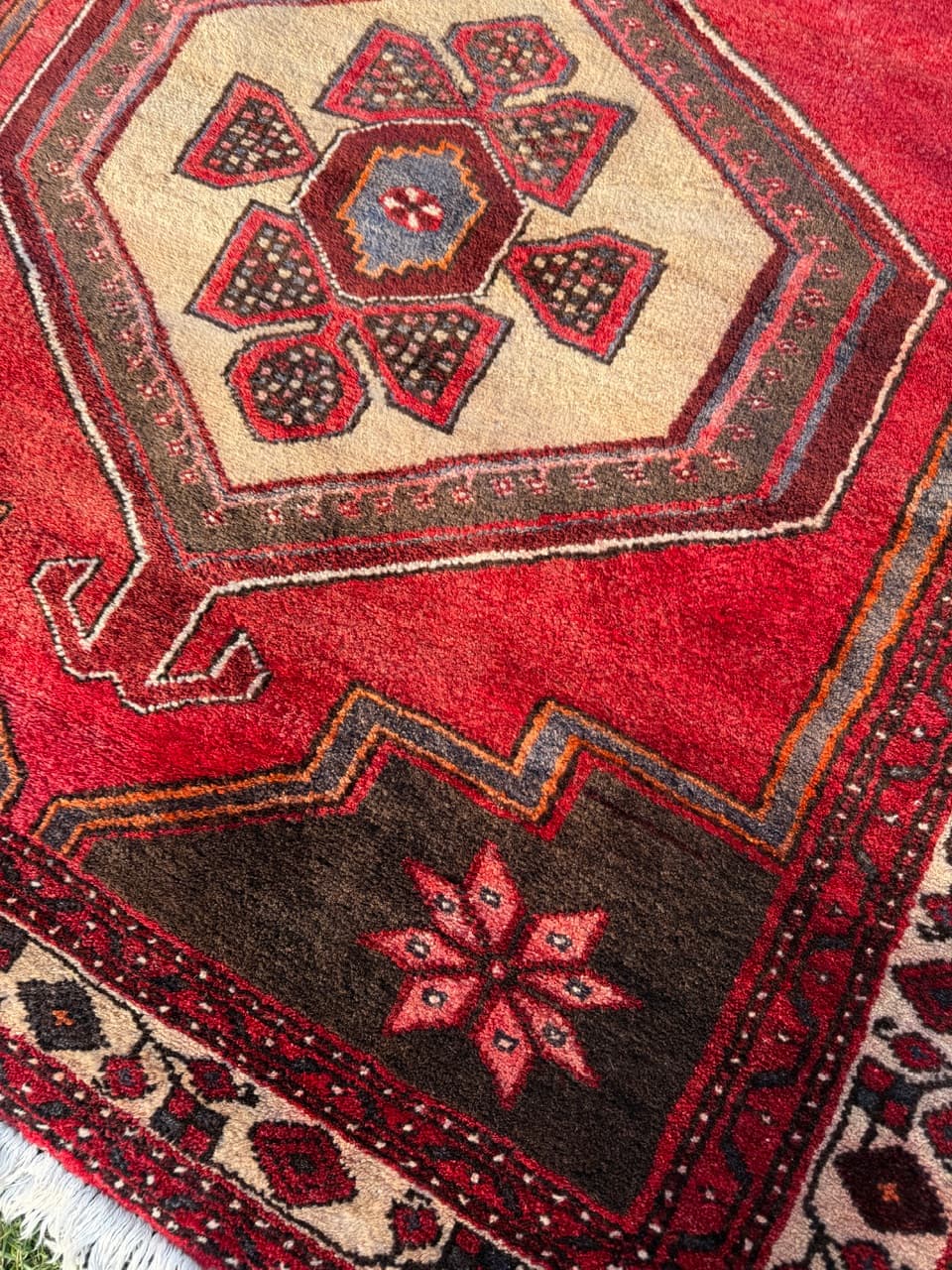 Rug Hamadan, red, wool, Iran, 1990s. - 167358