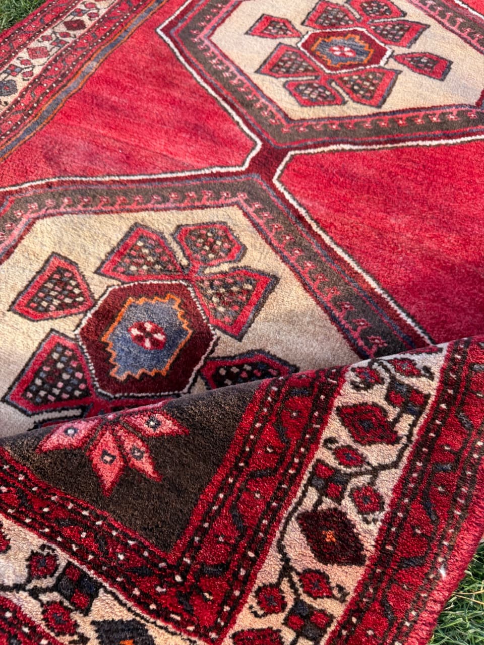 Rug Hamadan, red, wool, Iran, 1990s. - 167360