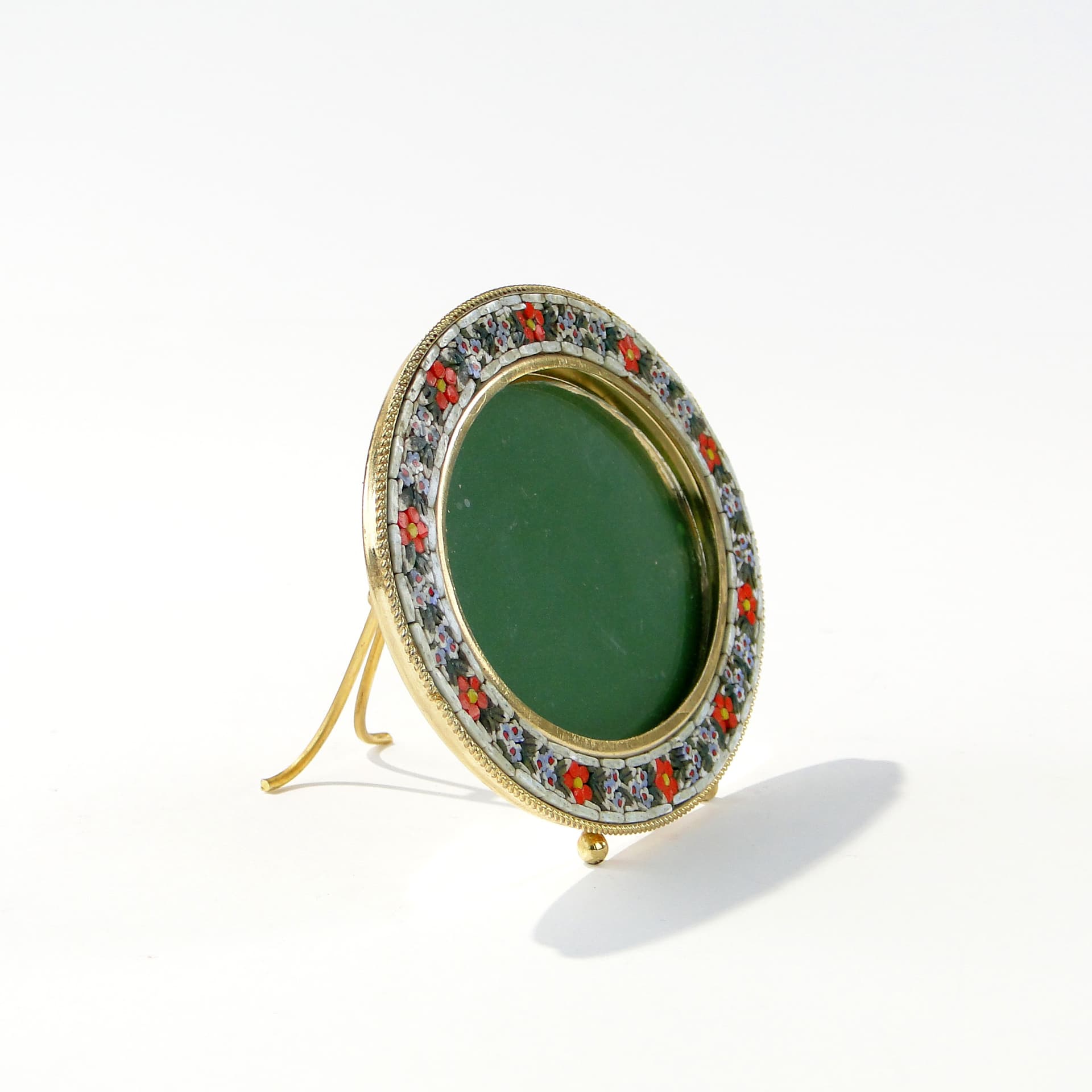 Eliptyczna ramka z mozaika millefiori Włochy 1960 - 167502