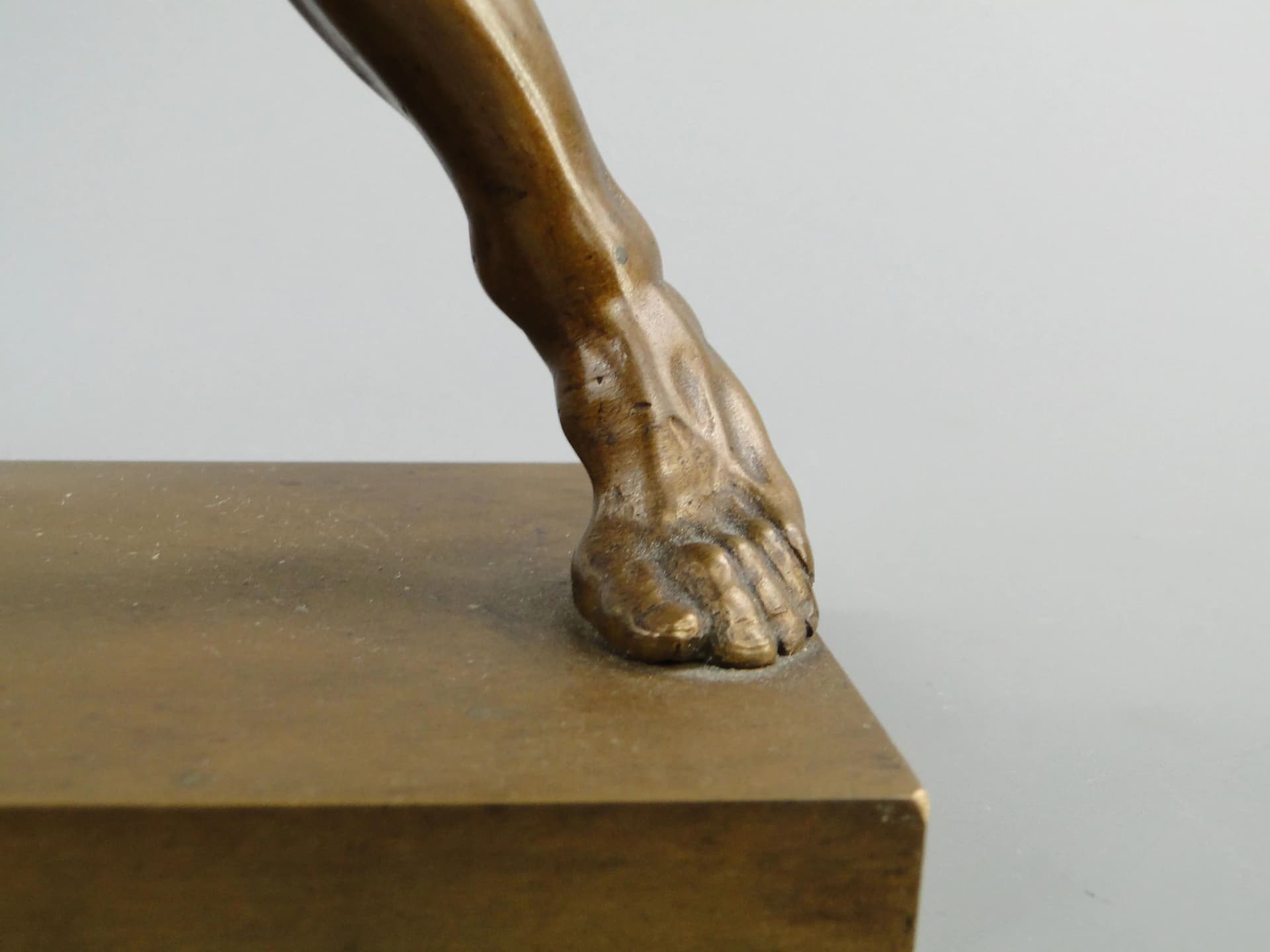 Sculpture Borghese Gladiator, patinated brown bronze, Austria, 19th c. - 10791