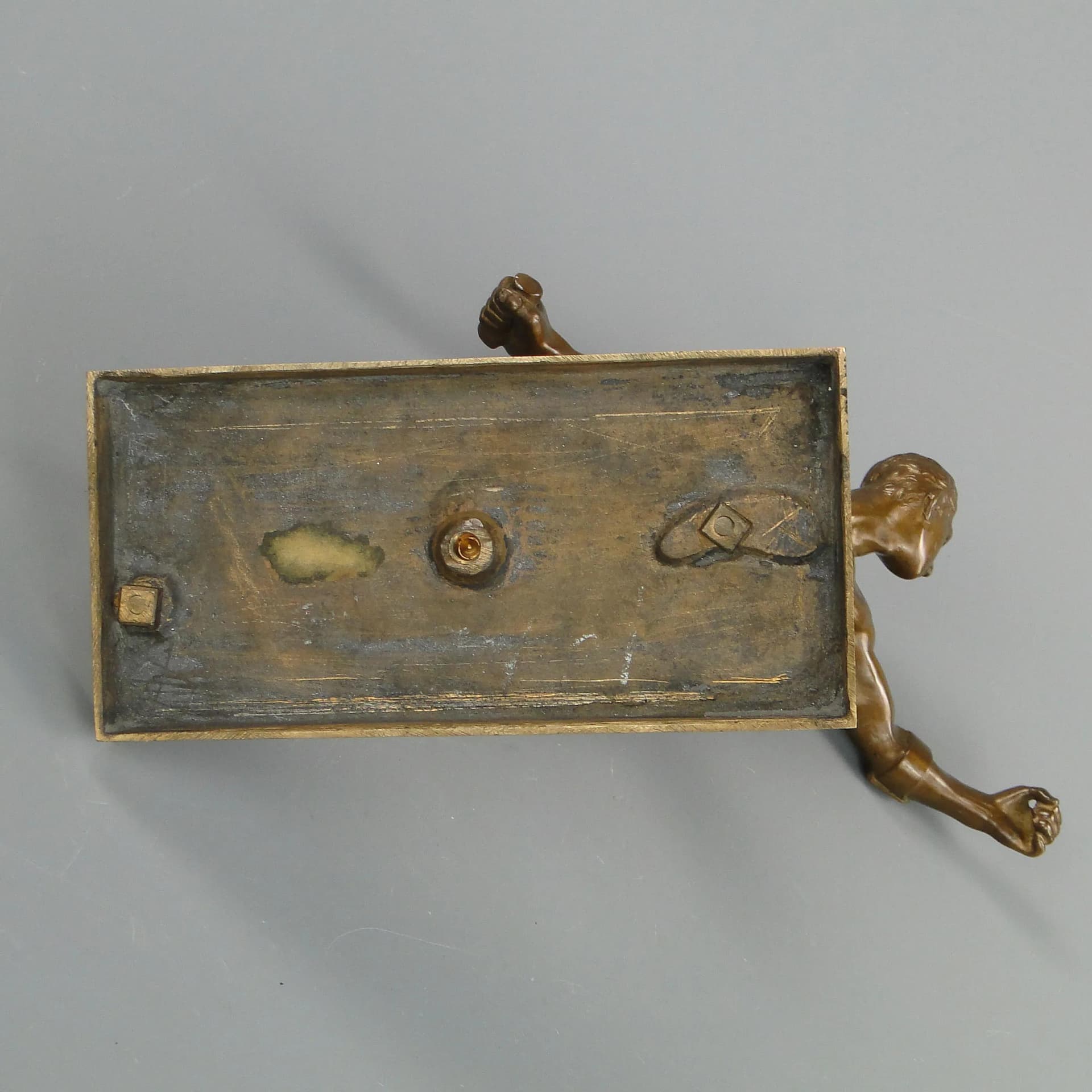 Sculpture Borghese Gladiator, patinated brown bronze, Austria, 19th c. - 10794