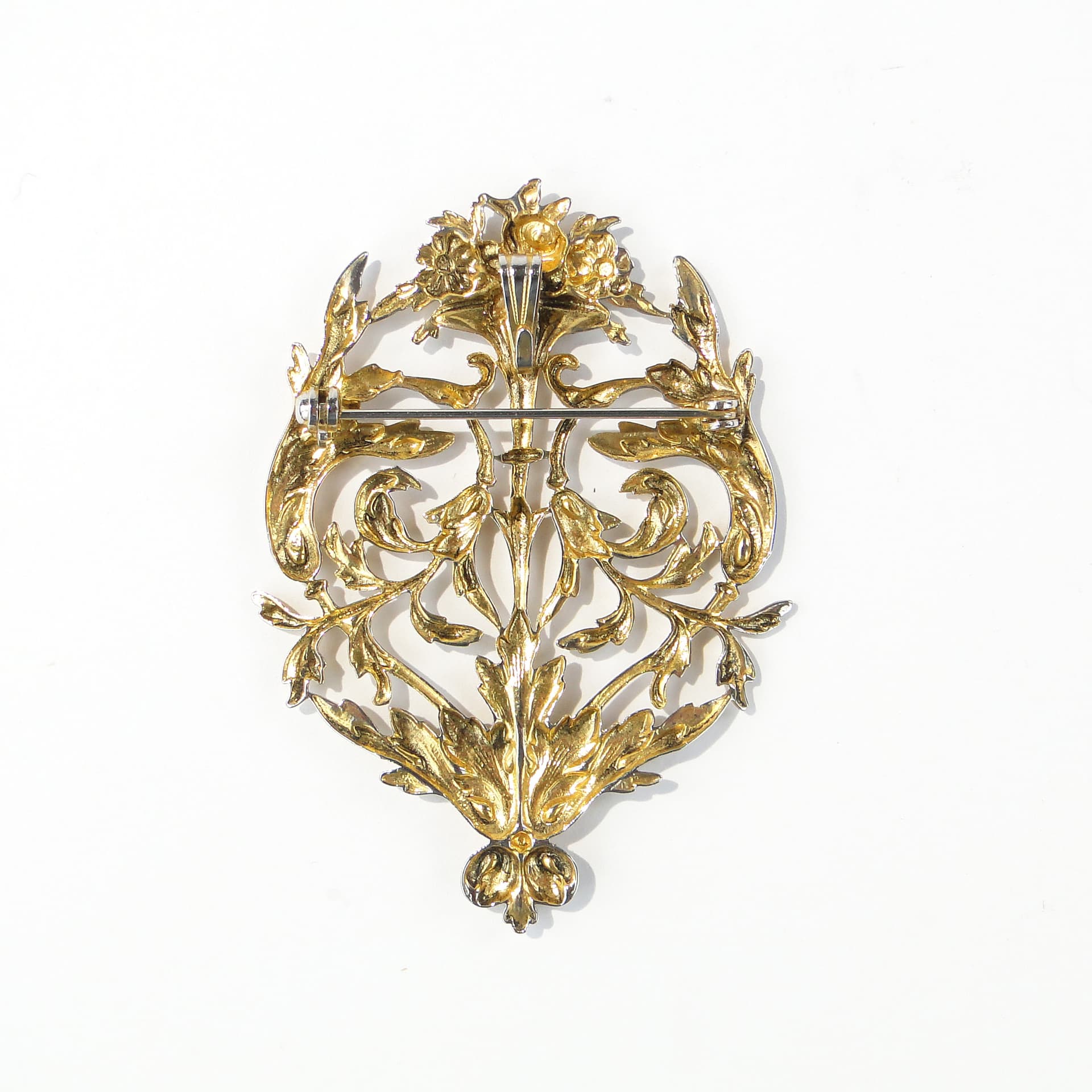 Secesyjna ornamentowa zawieszka ze srebra Imari - 167696