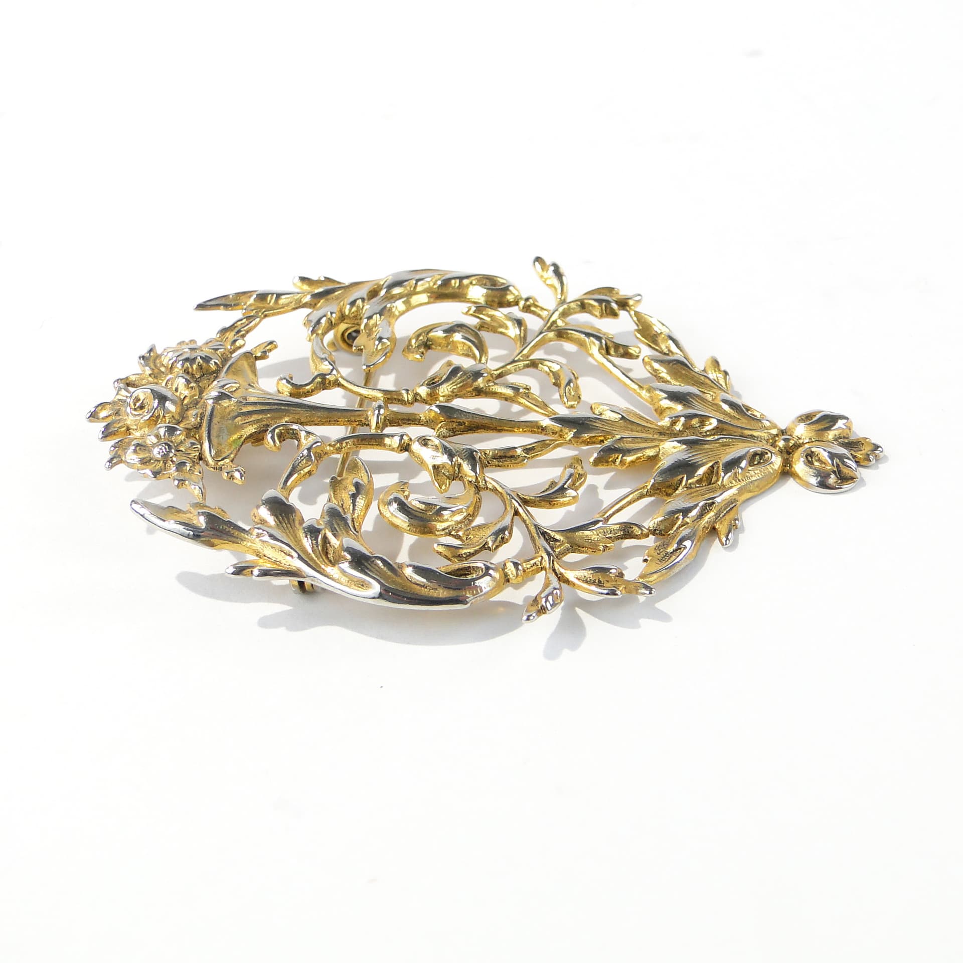 Secesyjna ornamentowa zawieszka ze srebra Imari - 167697