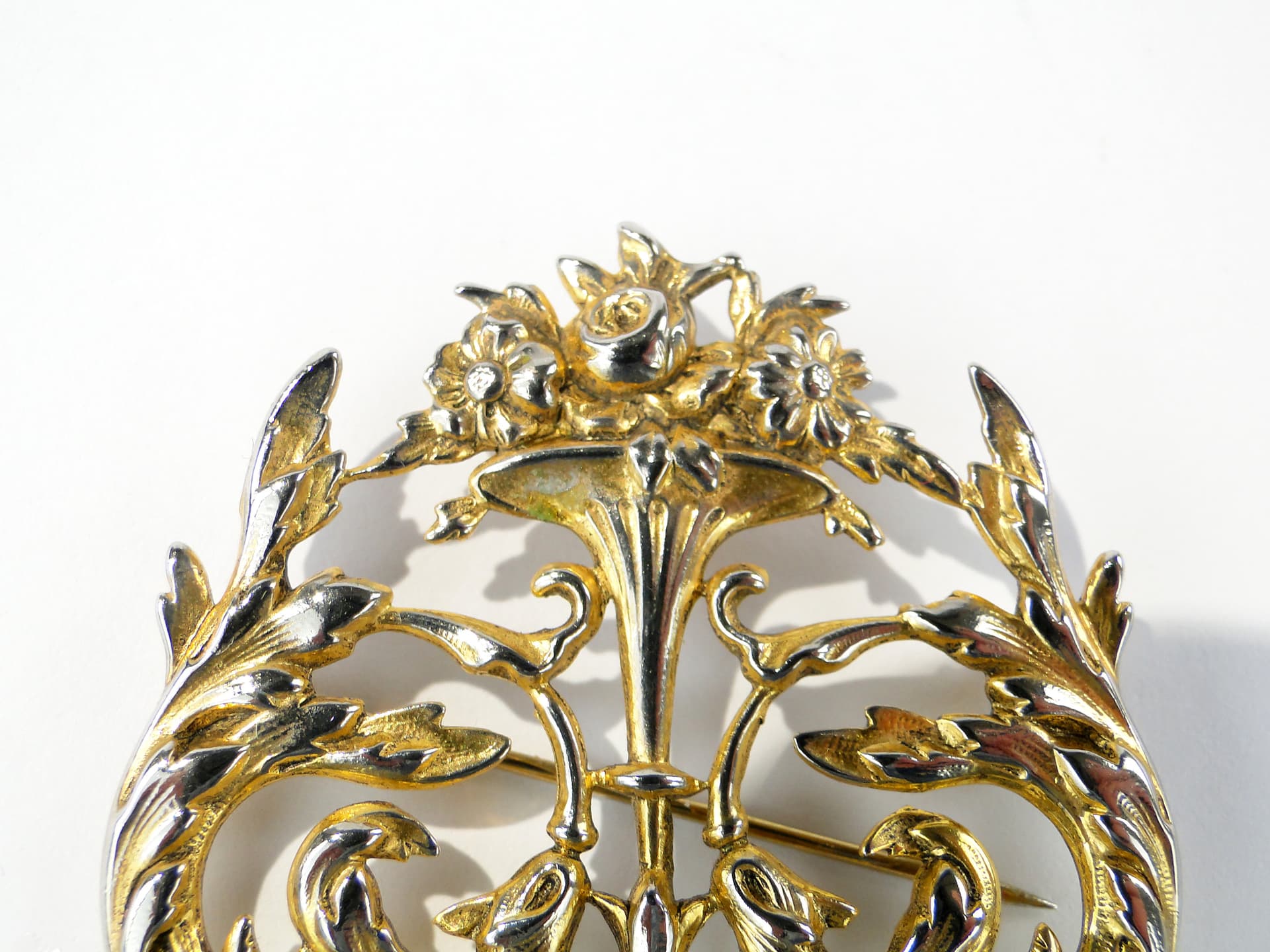 Secesyjna ornamentowa zawieszka ze srebra Imari - 167702