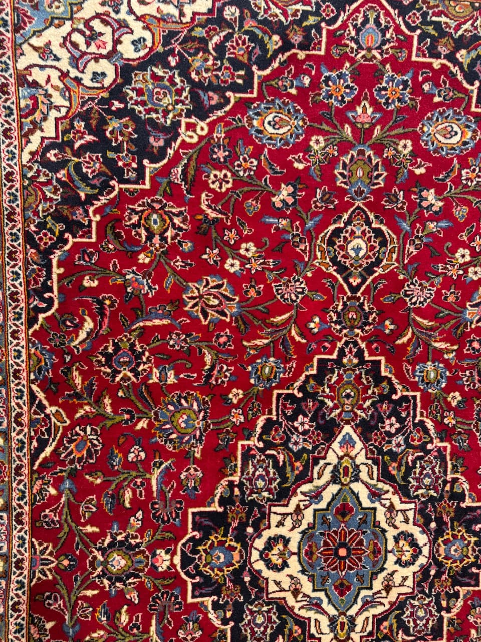 Rug Keshan, red, wool, Iran - 167872