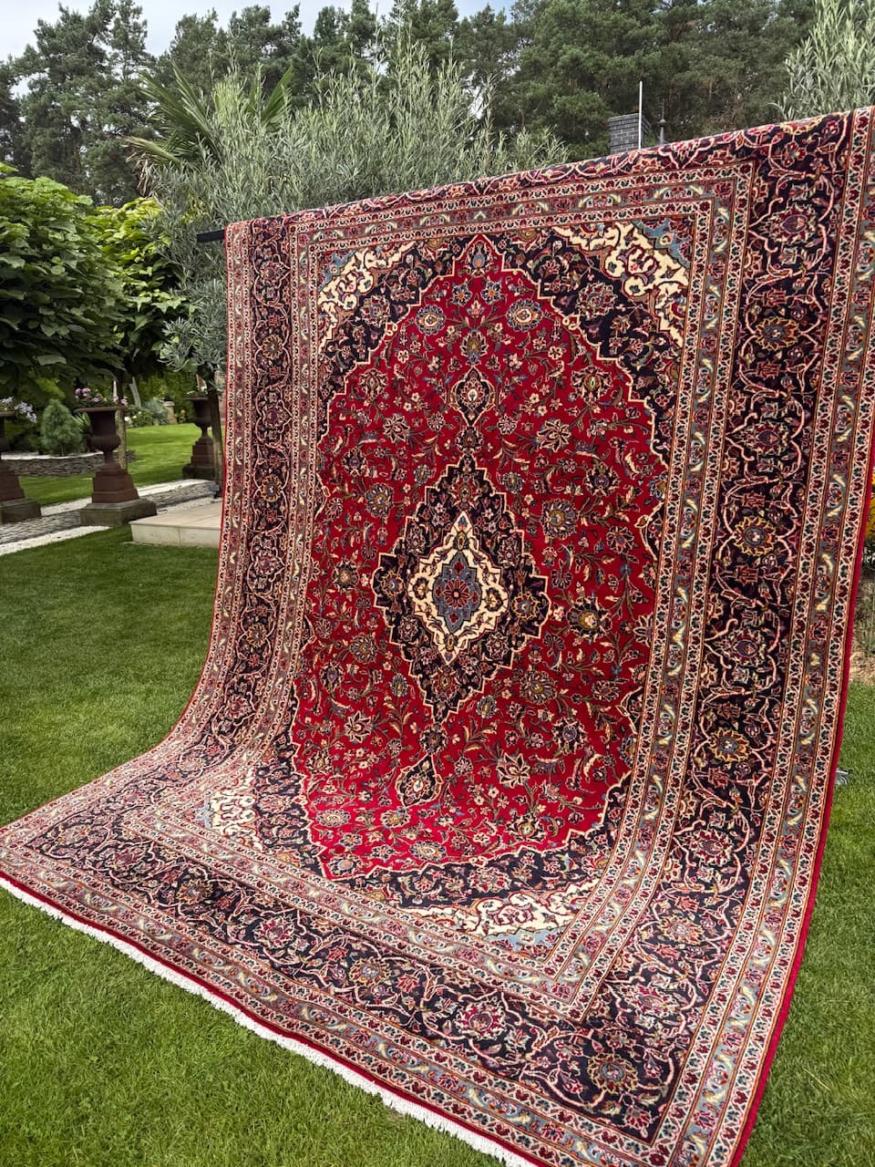 Rug Keshan, red, wool, Iran - 167882