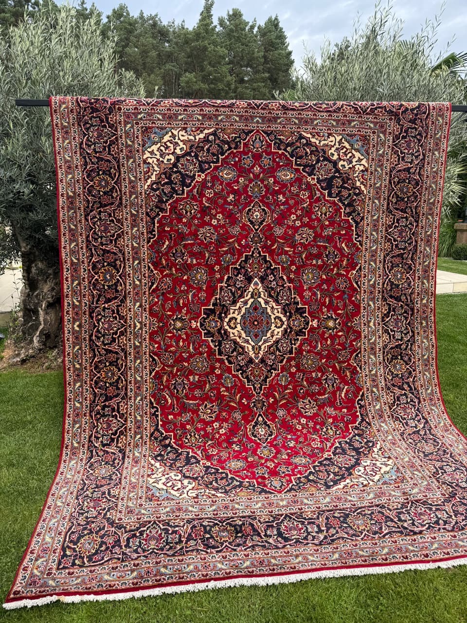 Rug Keshan, red, wool, Iran - 167877