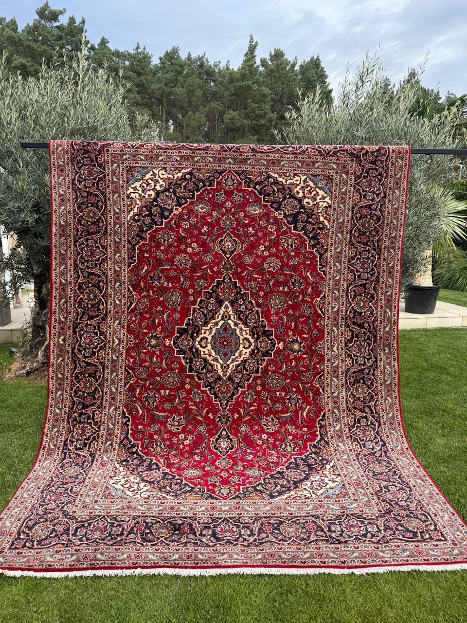 Rug Keshan, red, wool, Iran - 167870