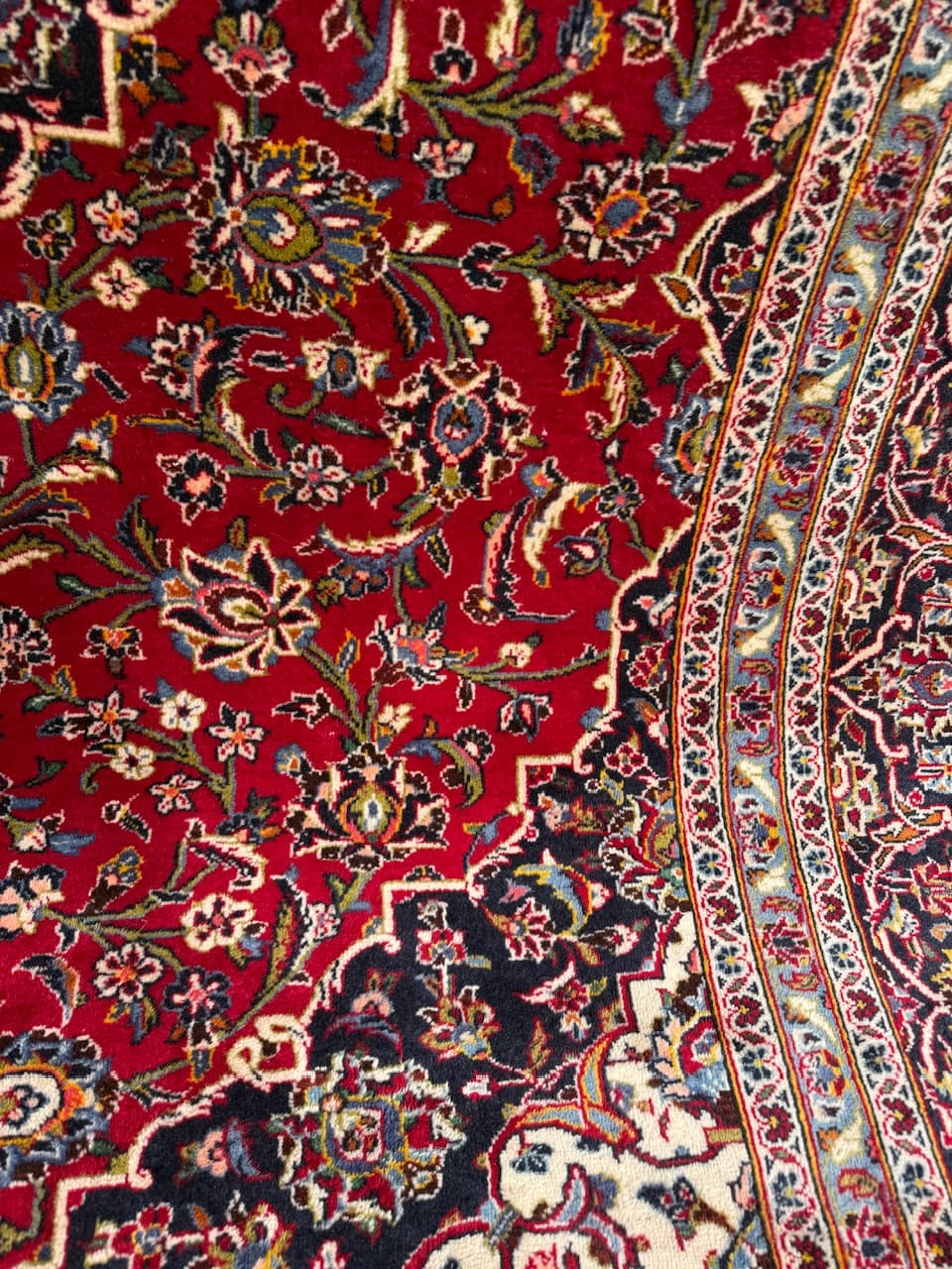 Rug Keshan, red, wool, Iran - 167883