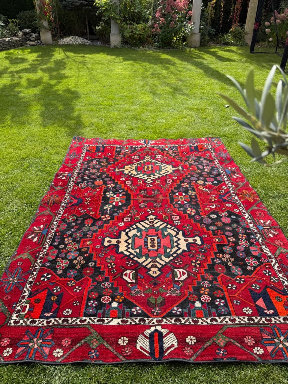 Rug Hamadan, multicolor wool, Iran, 1990s. - 167891