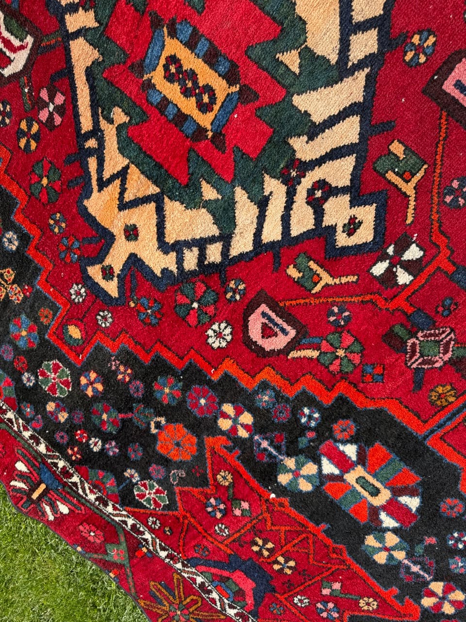 Rug Hamadan, multicolor wool, Iran, 1990s. - 167898
