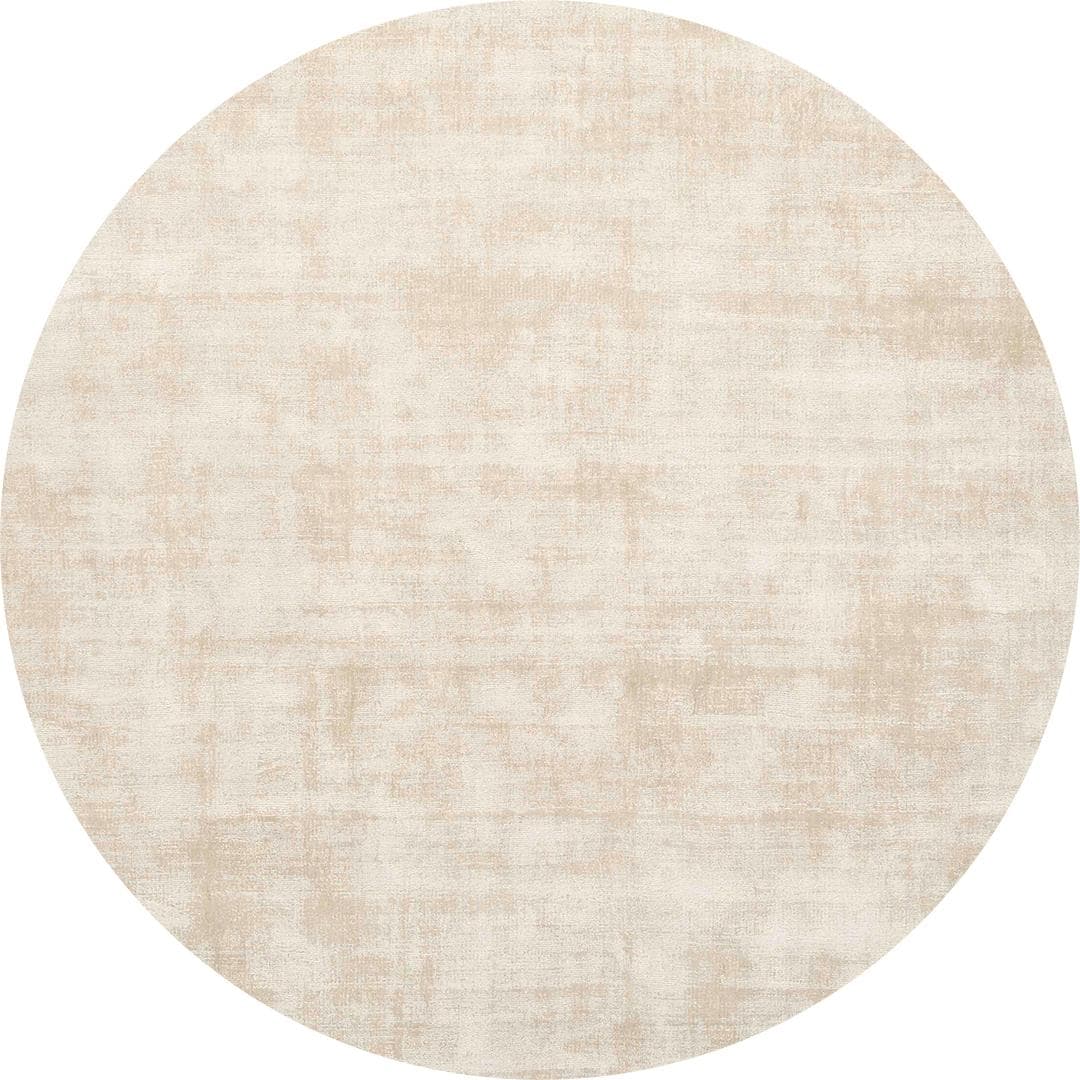 Dywan okrągły Desert Cream Round 200x200 cm kremowy, tencel, Carpets & More