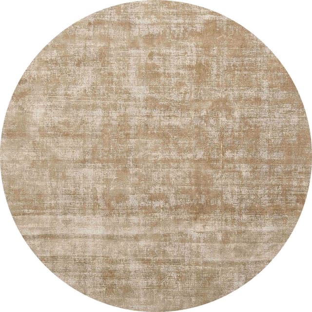 Dywan okrągły Desert Light Beige Round beżowy, tencel, 200x200 cm, Carpets & More - WYMIARY