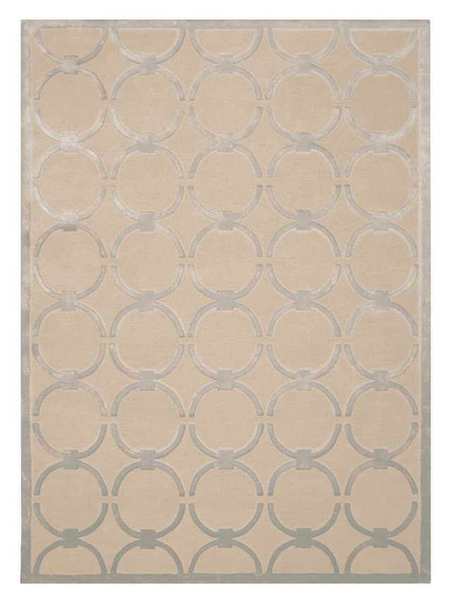Dywan GLAM BEIGE GREY, 300x400 cm, proj. M. Fornal, beżowy, szary, wełna, wiskoza, Carpets & More - WYMIARY