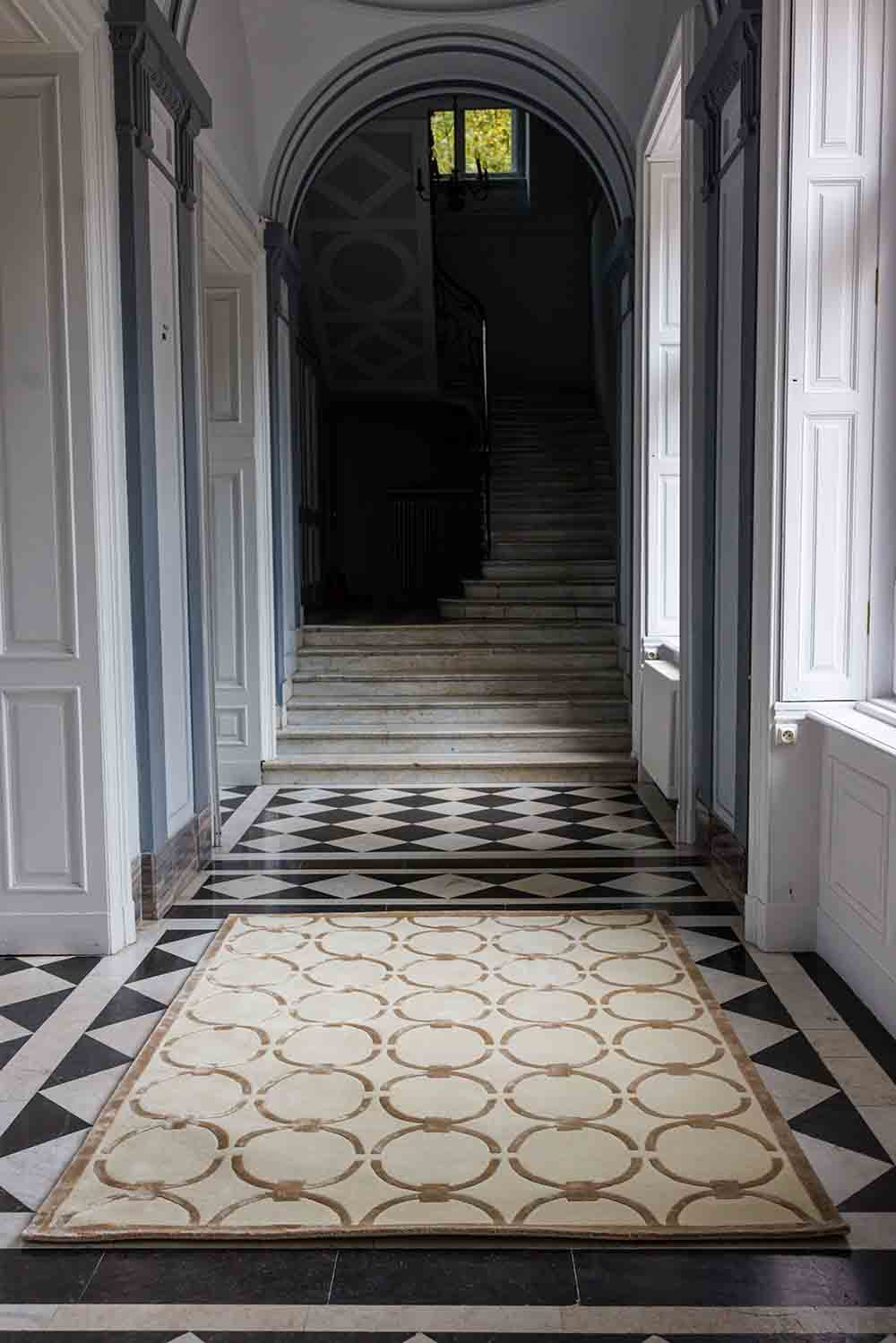 Dywan GLAM CREAM BEIGE, beżowy, wełna, wiskoza, 300x400 cm, Carpets & More - 168147