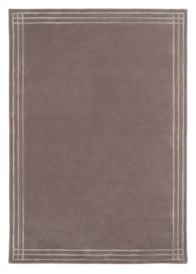 Dywan Linea Grey Cream 160x230 cm, proj. M. Fornal, szary, kremowy, wełna, wiskoza, Carpets & More