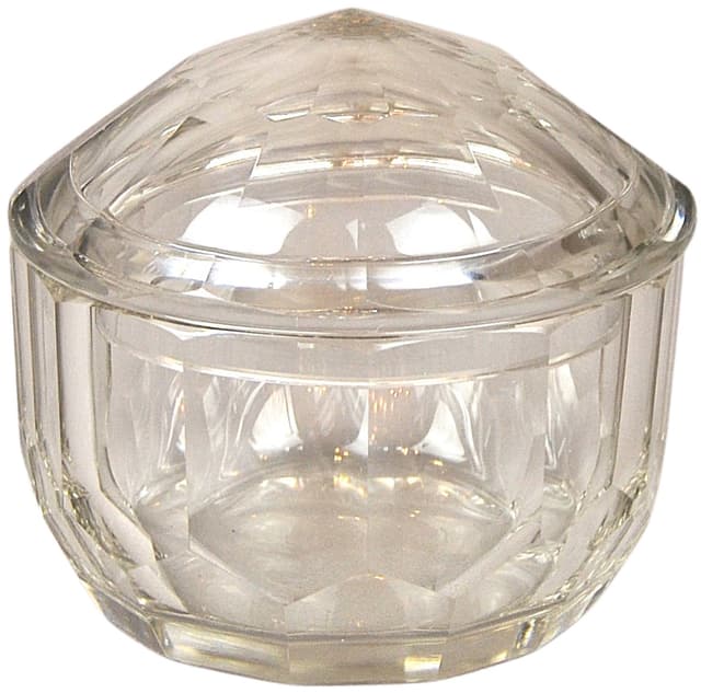 Bomboniera, kryształ transparentny, Baccarat, Francja, XIX w. - WYMIARY