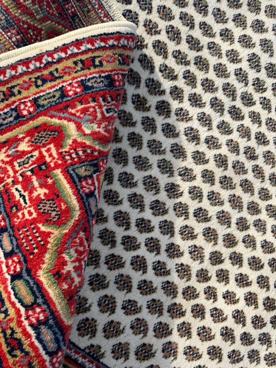 Rug Indo Mir, beige wool, India - 168330