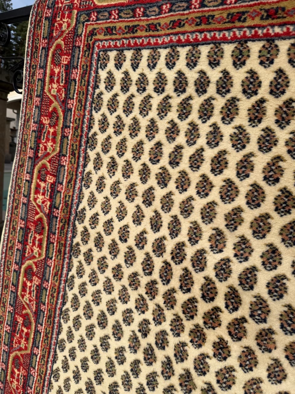 Rug Indo Mir, beige wool, India - 168327