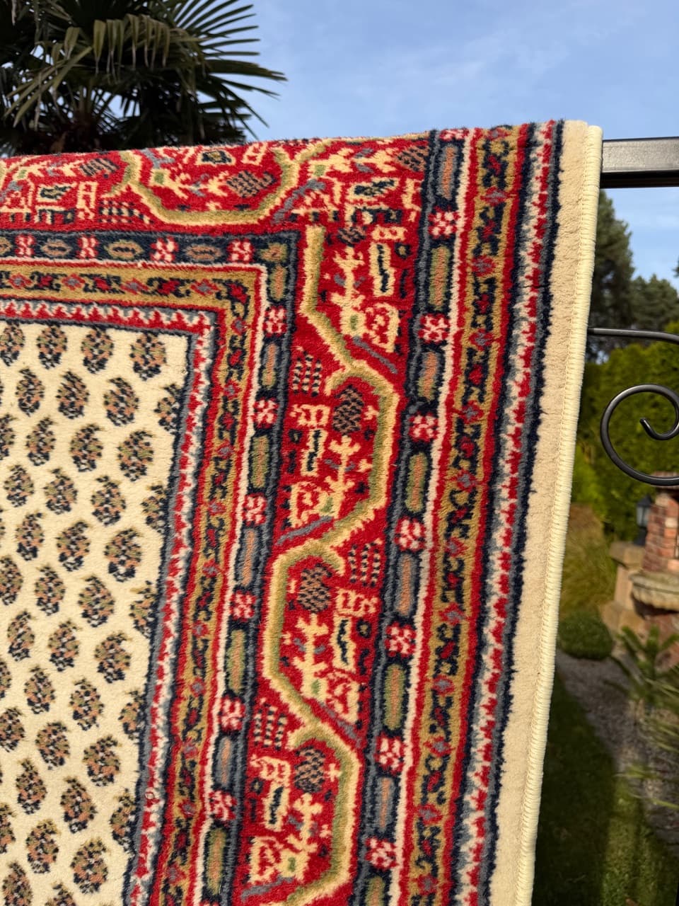 Rug Indo Mir, beige wool, India - 168325