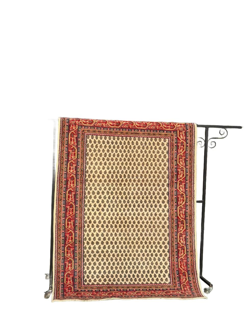 Rug Indo Mir, beige wool, India