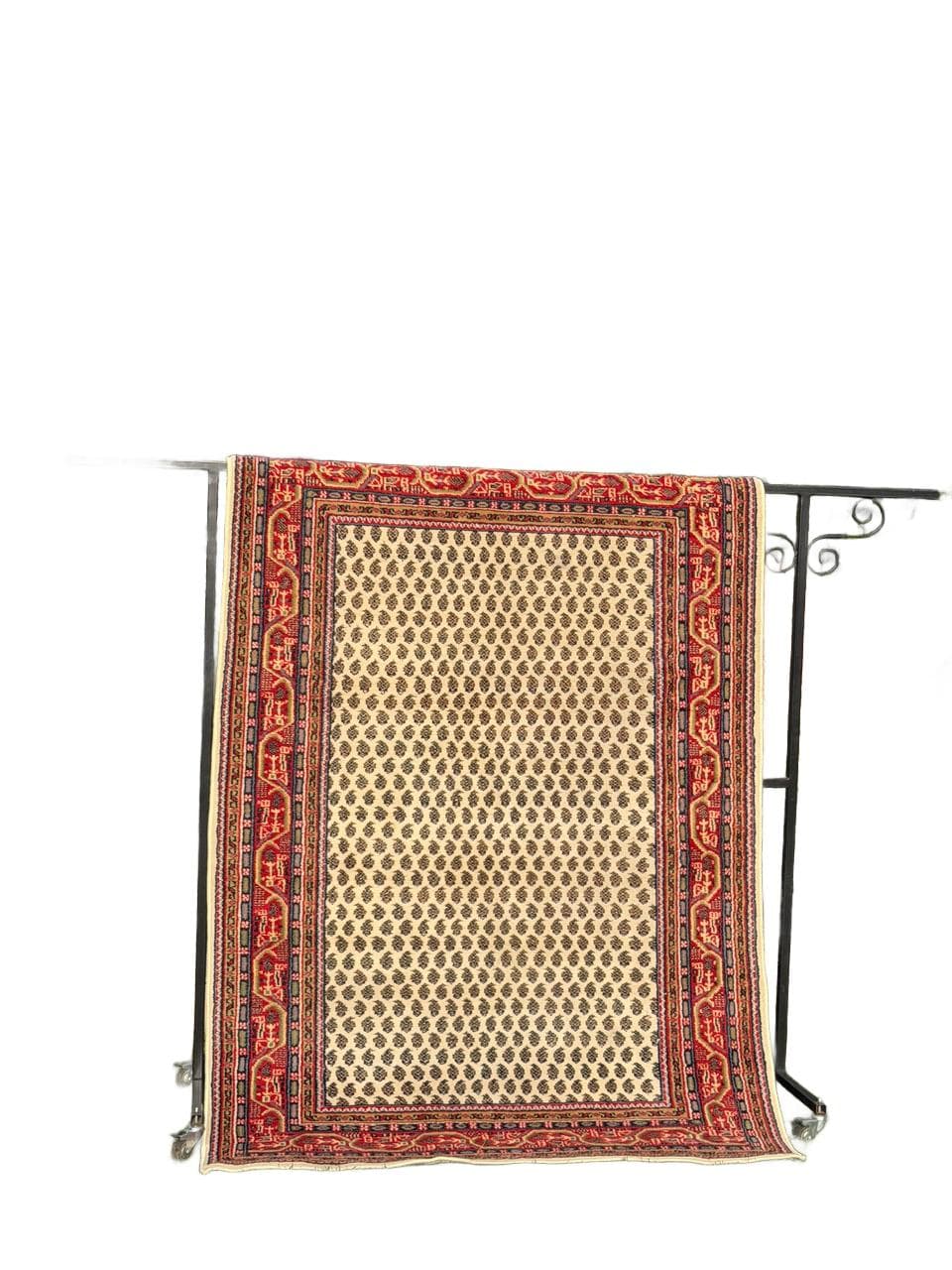 Rug Indo Mir, beige wool, India - 169334