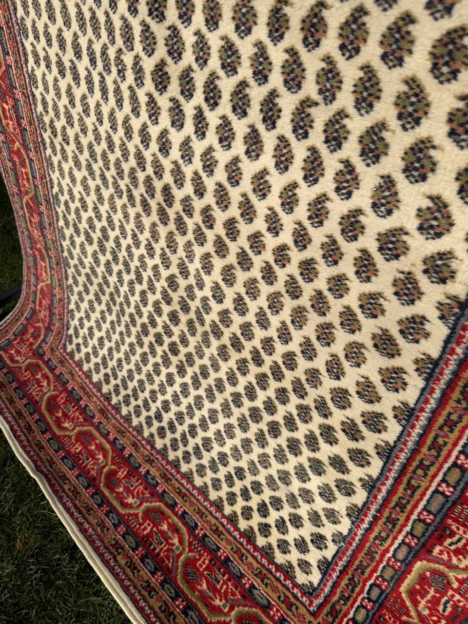 Rug Indo Mir, beige wool, India - 168328