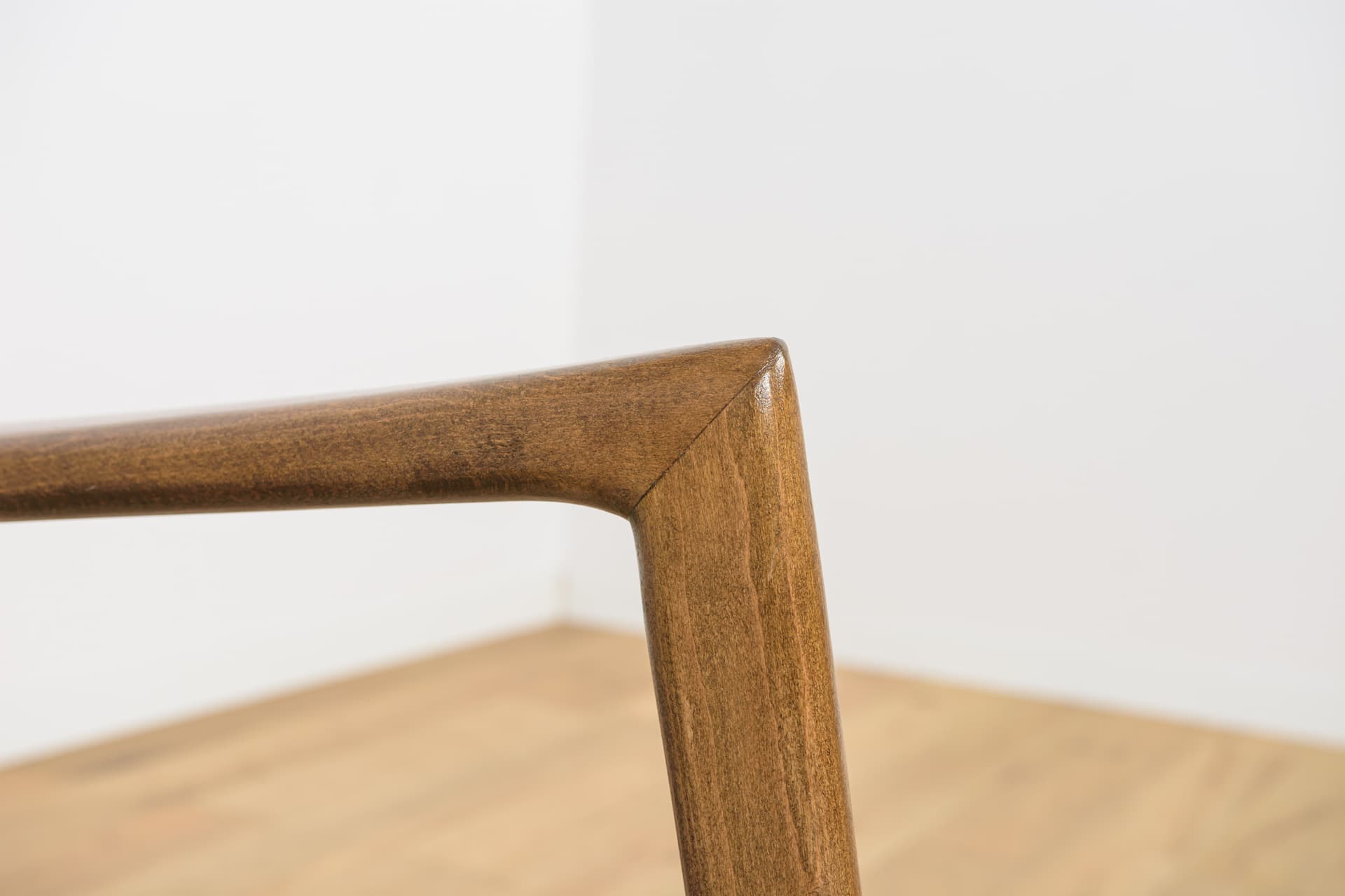 Armchair 300-139, grey, beech walnut, Swarzędzka Fabryka Mebli, Poland, 1960s. - 168387