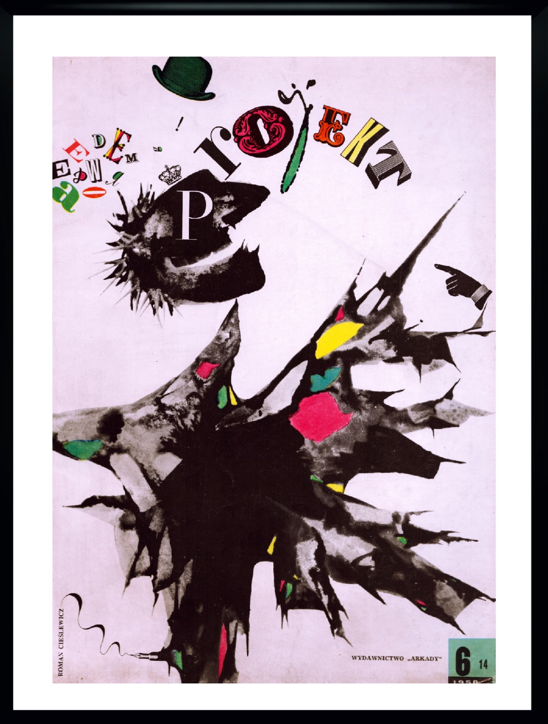 Okładka PROJEKT, multikolor, aut. R. Cieślewicz, Polska, lata 50.