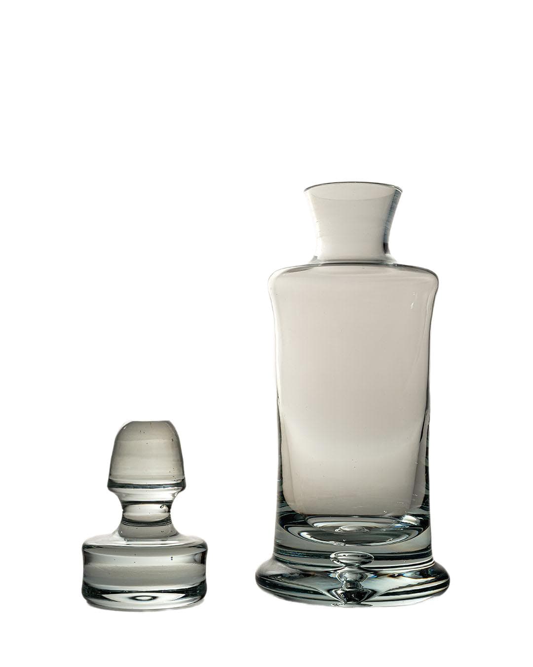 Carafe, transparent glass, Poland, 1990s.