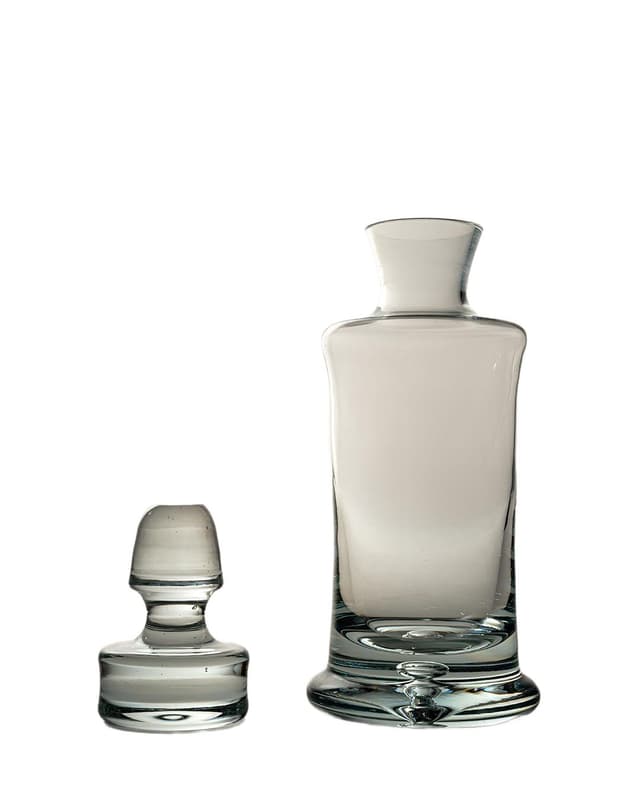 Carafe, transparent glass, Poland, 1990s. - DIMENSION