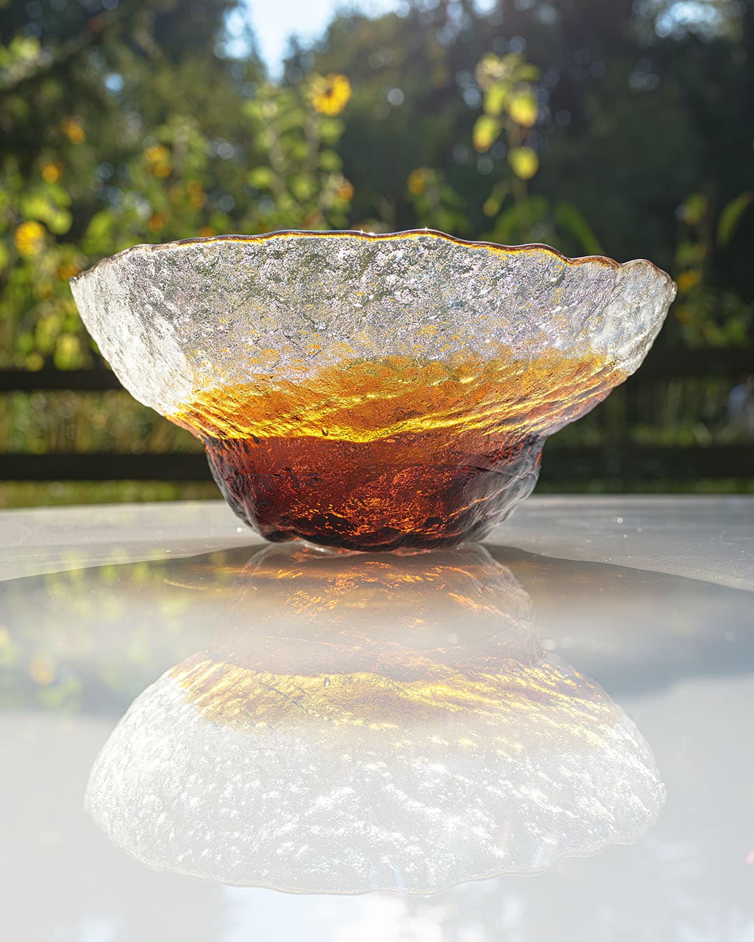 Bowl, multicolor glass, by P. Santalahti, Finland, 1970s. - 168465