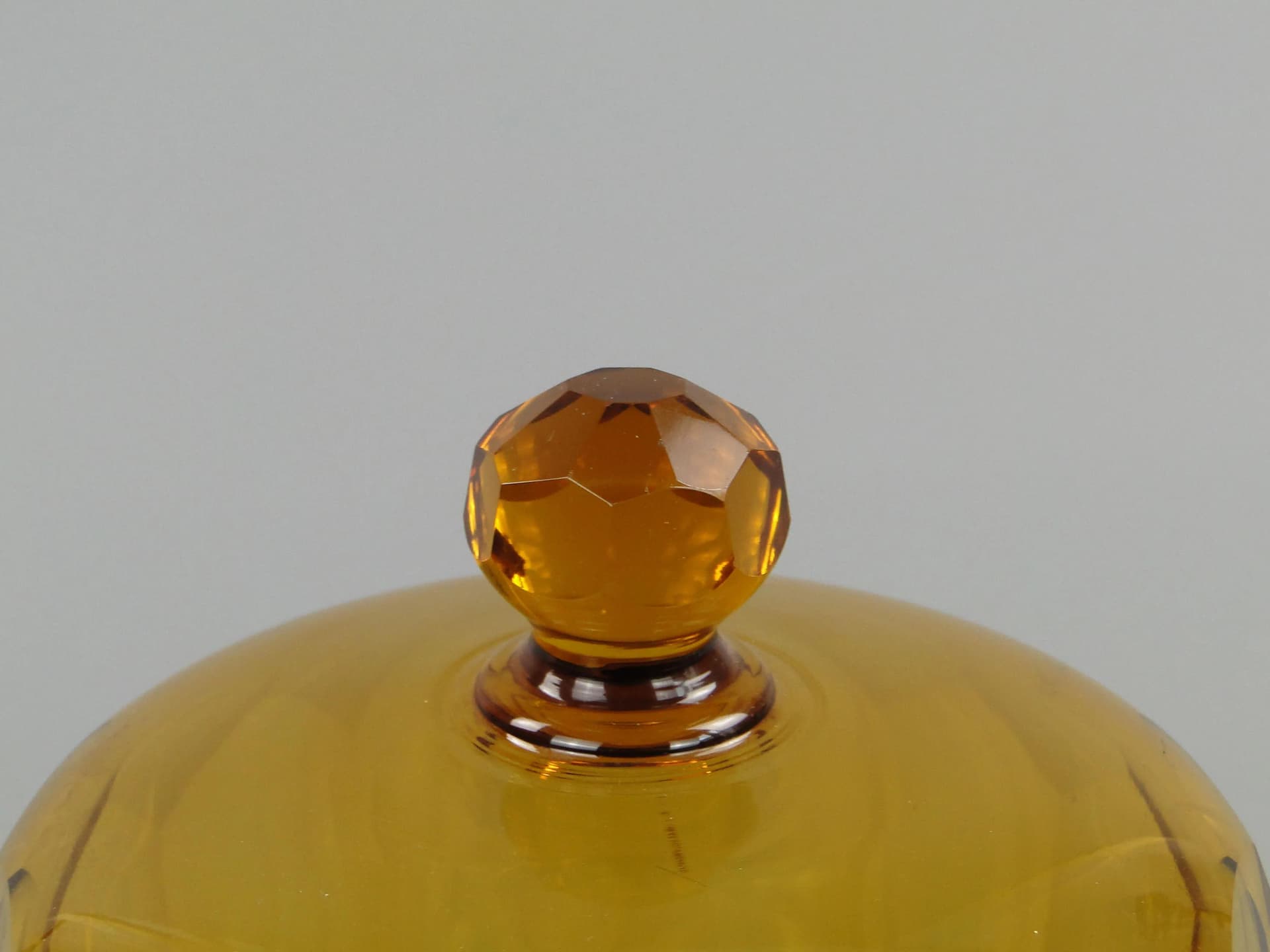 Klosz do sera Art Deco, złoty, kryształ, Moser, Czechy, lata 30. - 11015