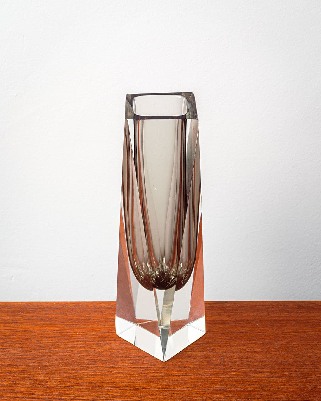 Vase Murano, transparent, glass, Italy, 1980s. - 168489