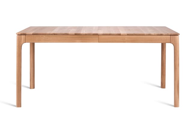 Stół rozkładany Bassotto 160-260x90 cm lite drewno dębowe - WYMIARY