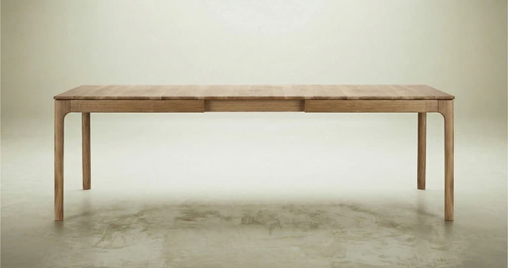 Stół rozkładany Bassotto 160-260x90 cm lite drewno dębowe - 169094