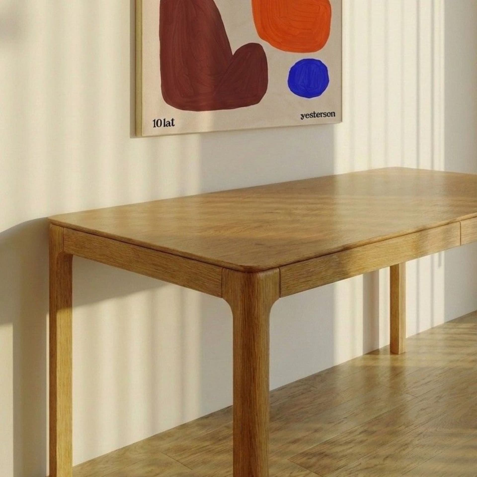 Stół rozkładany Bassotto 160-210x80 cm lite drewno dębowe - 169159