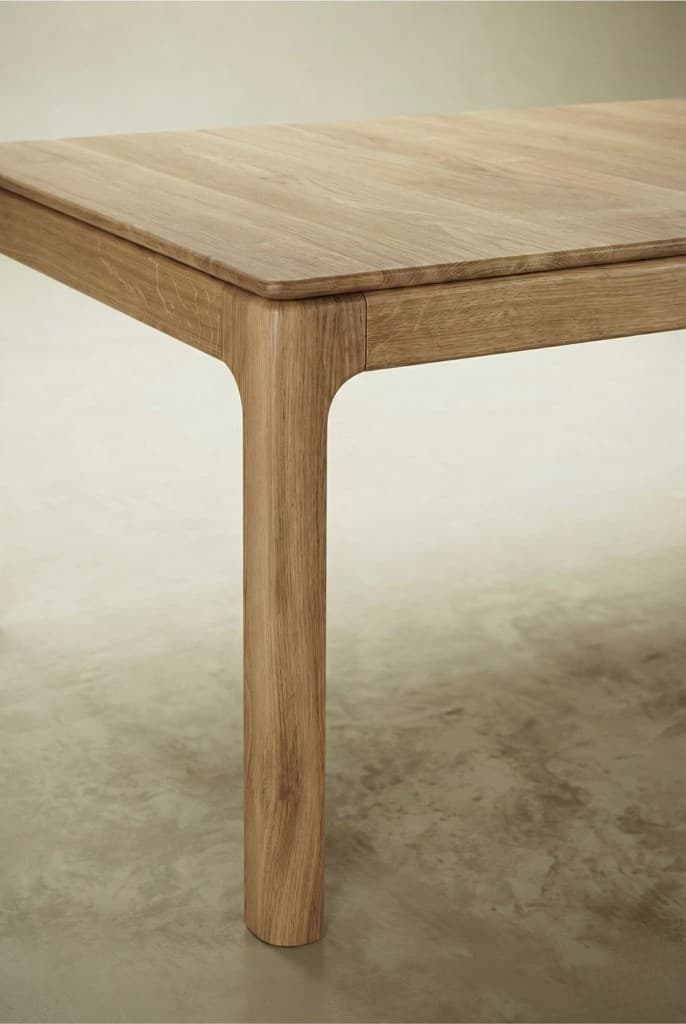 Stół rozkładany Bassotto 160-210x90 cm lite drewno dębowe - 169102