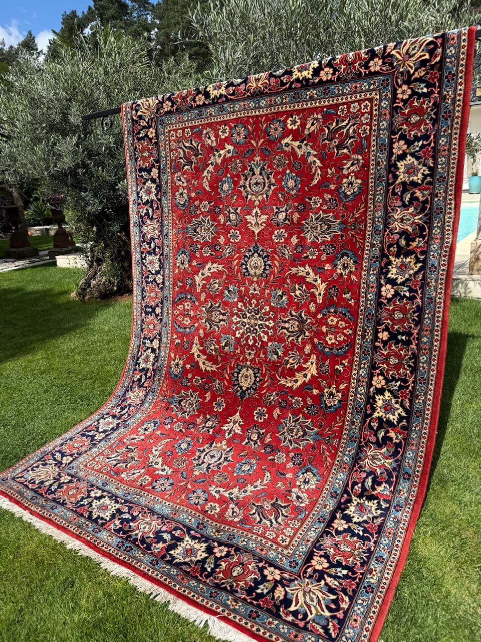 Rug Kashan, red wool, Iran - 168529