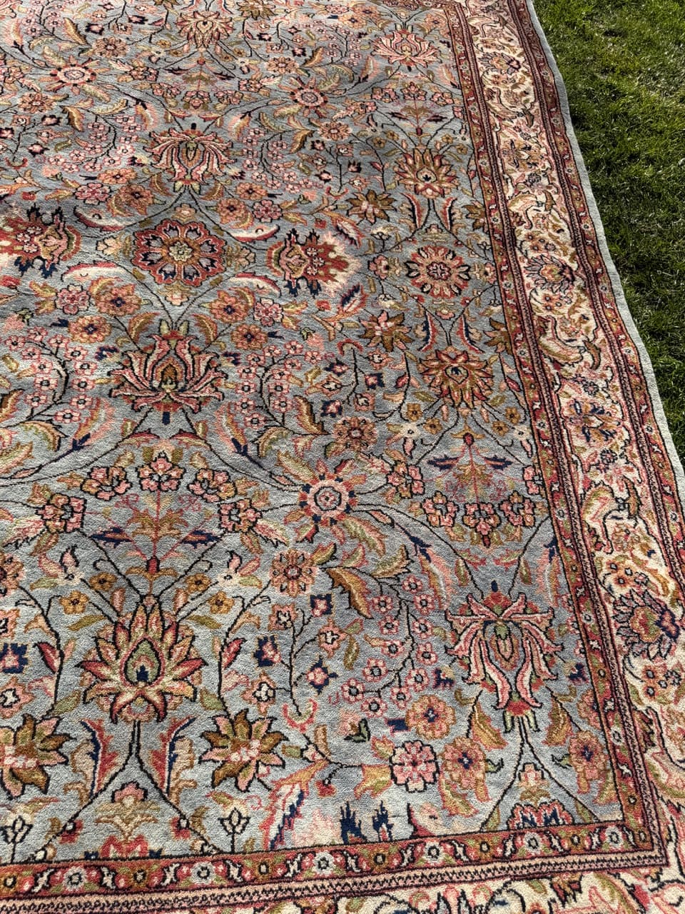 Rug Indo Bidjar, grey wool, India - 168548