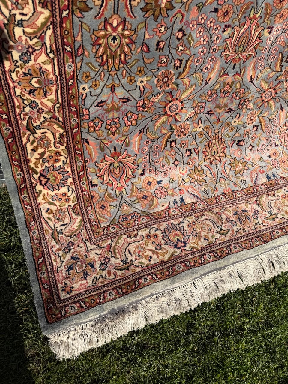 Rug Indo Bidjar, grey wool, India - 168538