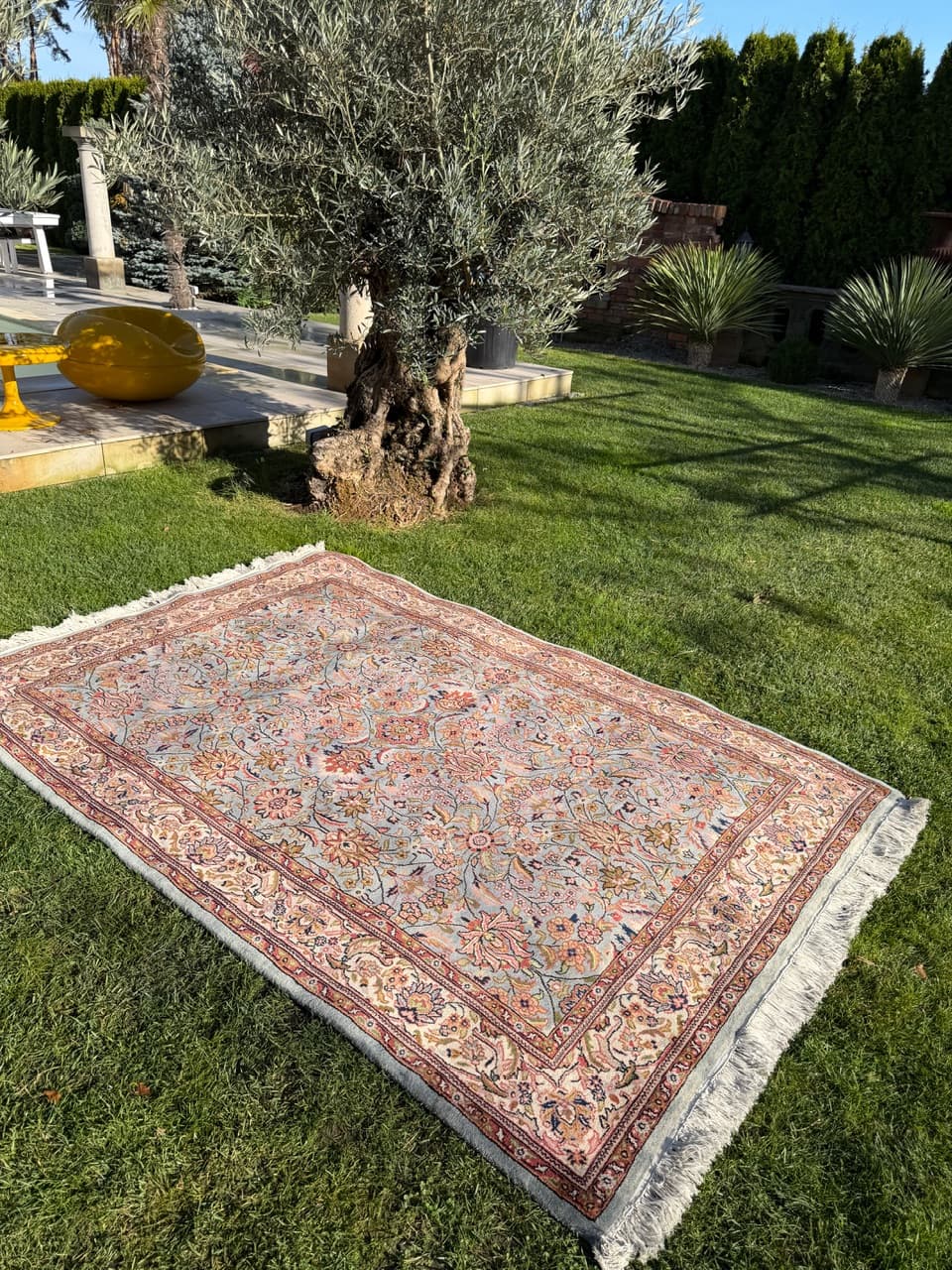 Rug Indo Bidjar, grey wool, India - 168545