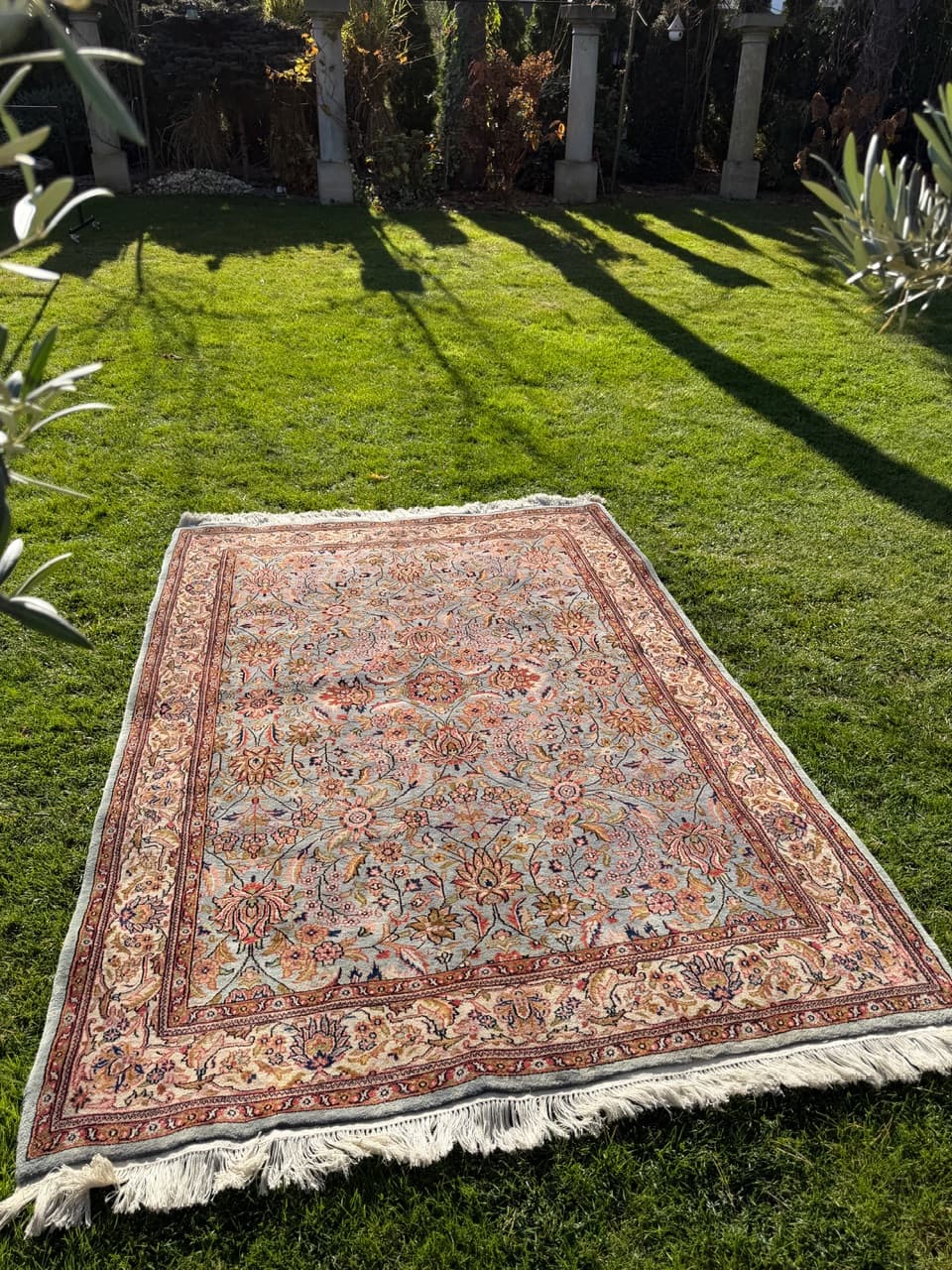 Rug Indo Bidjar, grey wool, India - 168546