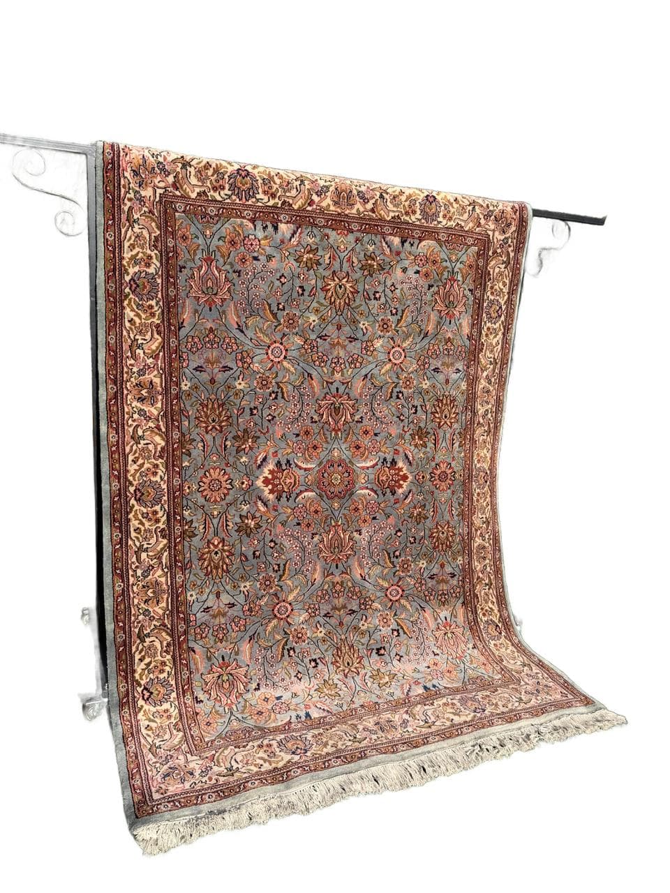 Rug Indo Bidjar, grey wool, India