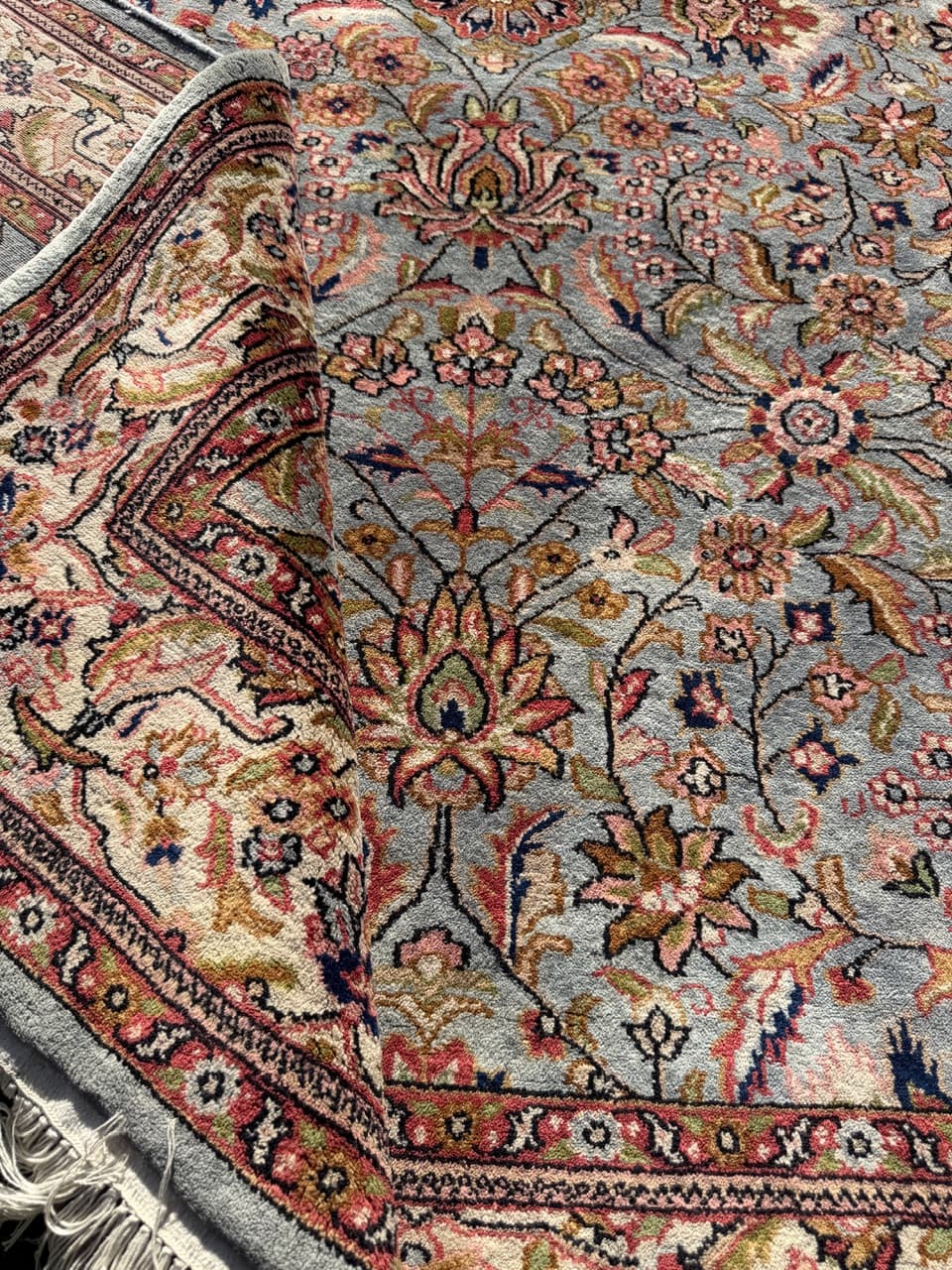 Rug Indo Bidjar, grey wool, India - 168550